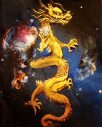 RISING DRAGON WITH DIAMOND